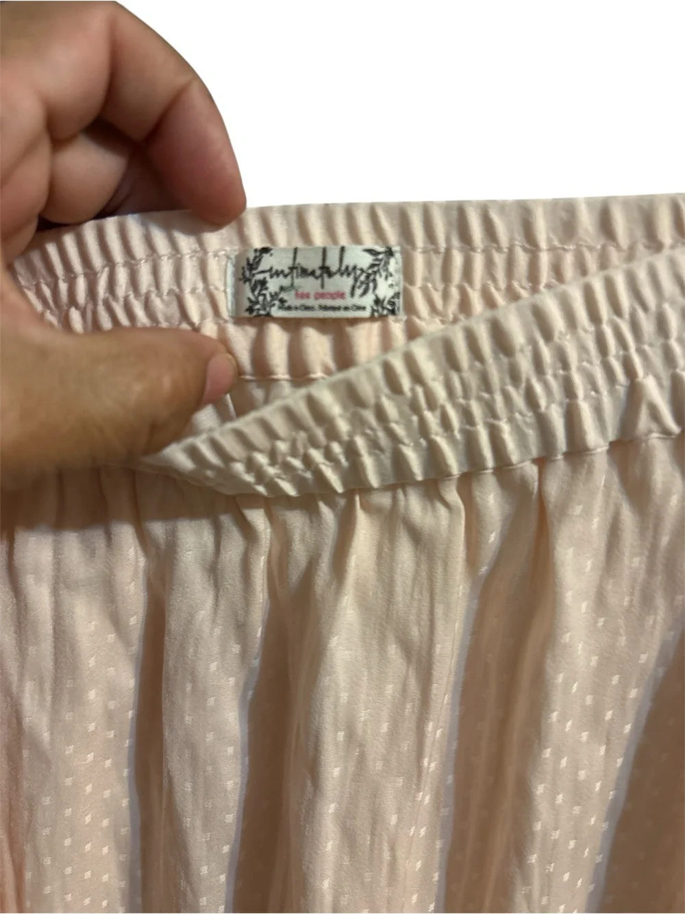 Free People Intimately Blush Peach Lace-Trim Wrap Chemise Slip Skirt Small